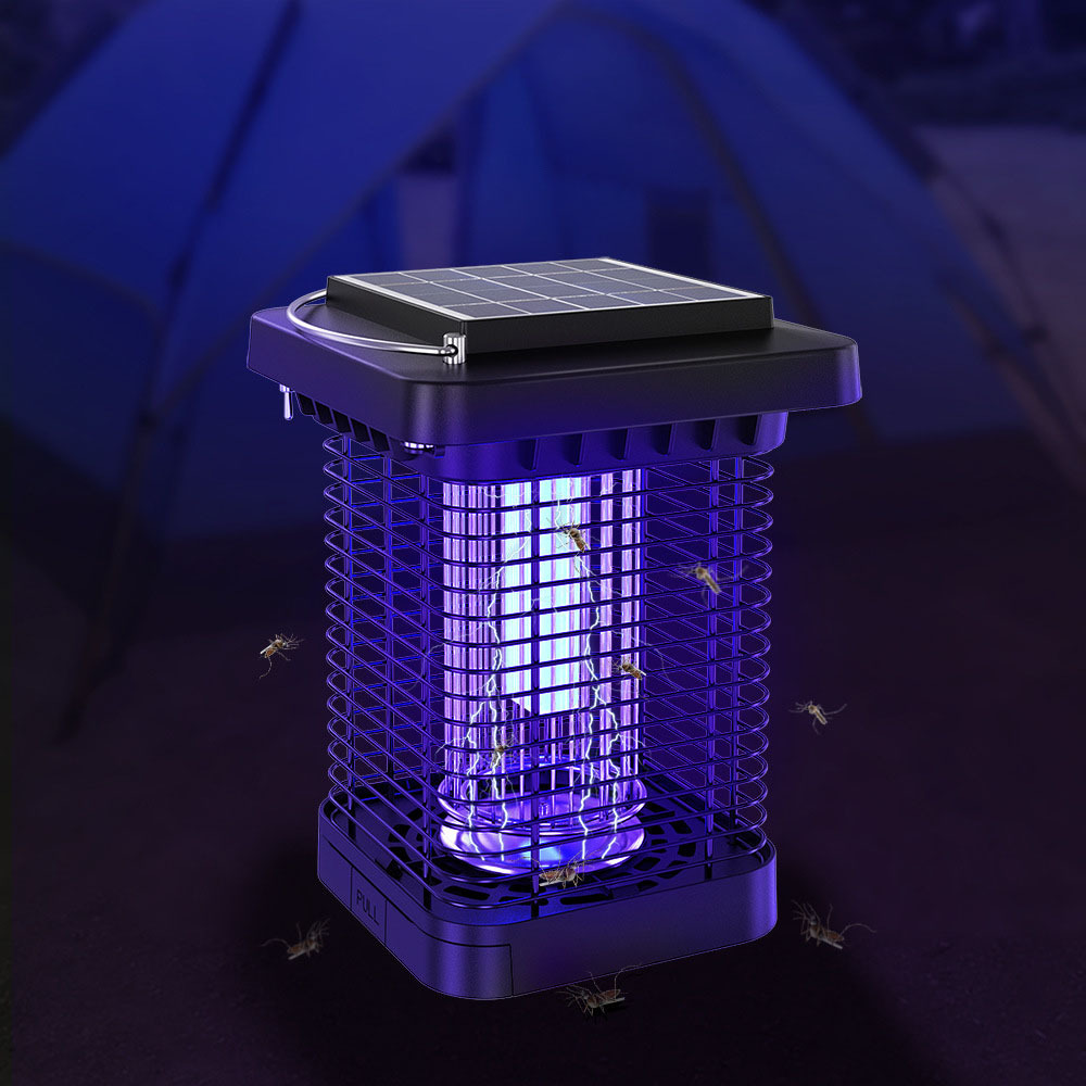 Factory OEM Garden Waterproof Zapper Insect Mosquito Lamp Moth Fly Killer Electric Solar Bug Zapper Outdoor Mosquito Zapper