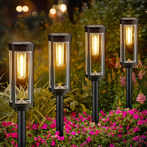 Factory Outside Waterproof Garden Yard Patio Lawn Decor Solar Path Lights Solar Pathway Lights Outdoor Solar Landscape Lighting