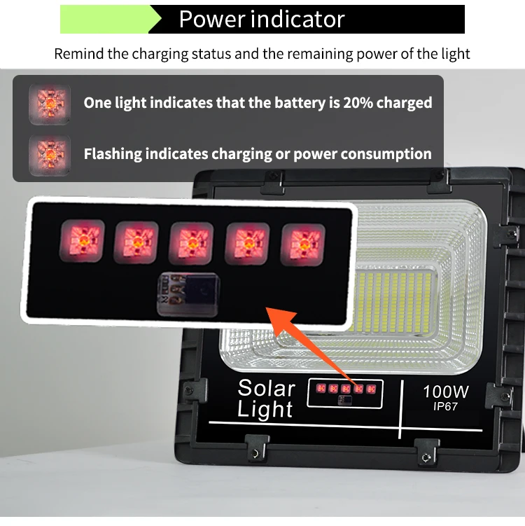 Dusk to Dawn Solar Led Flood Light Outdoor Remote Parking Lot Pathway Flag Pole Wall Security Street Solar Flood Lights 100w