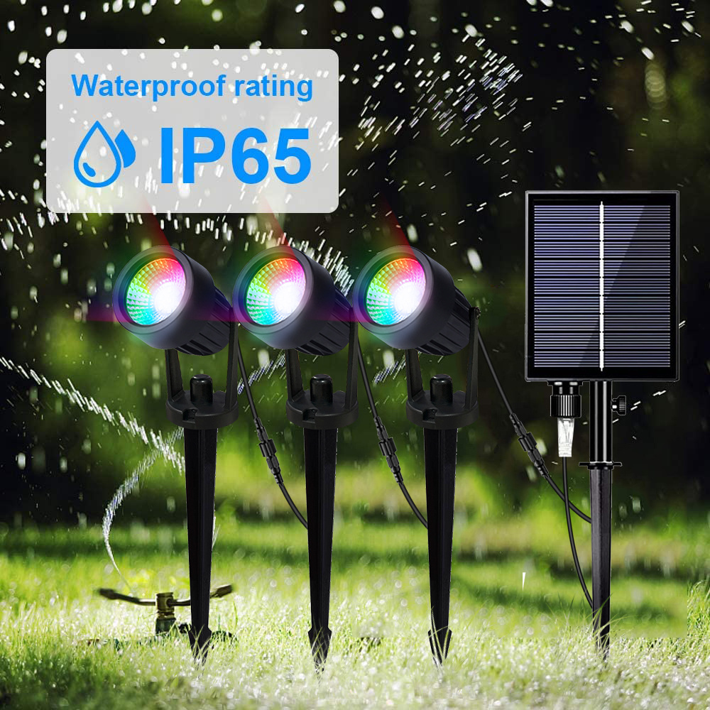 Solar Powered Spotlight High Quality Outdoor Landscape Lighting IP65 Waterproof Garden Security Light Solar Led Spotlight