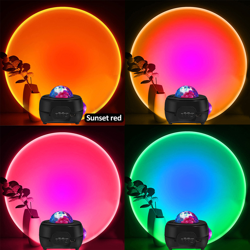 ODM Manufacturer Starry Projector Light Music Player Wave Laser Star Night Light IR Remote Christmas RGB LED Light Projector