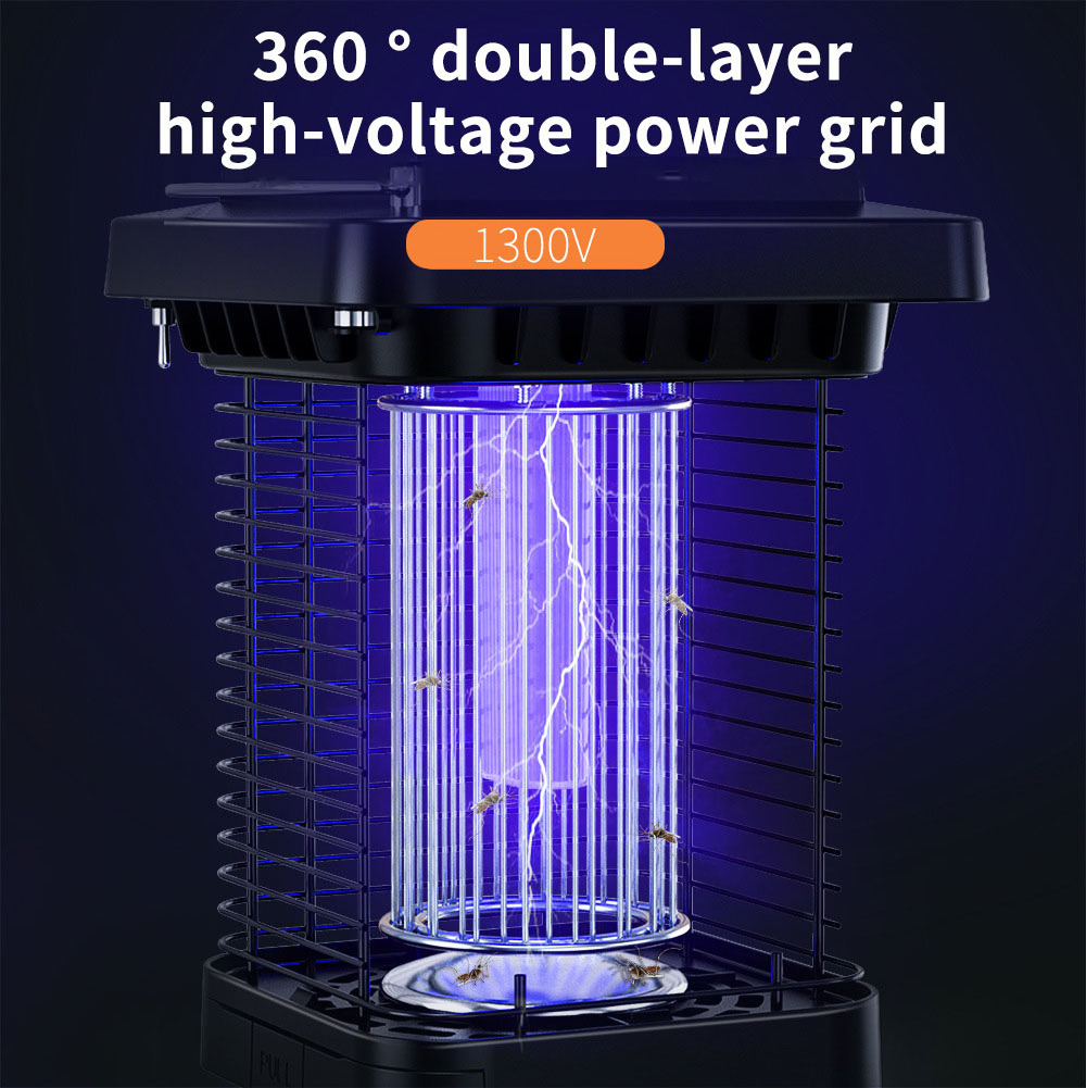 Factory OEM Garden Waterproof Zapper Insect Mosquito Lamp Moth Fly Killer Electric Solar Bug Zapper Outdoor Mosquito Zapper