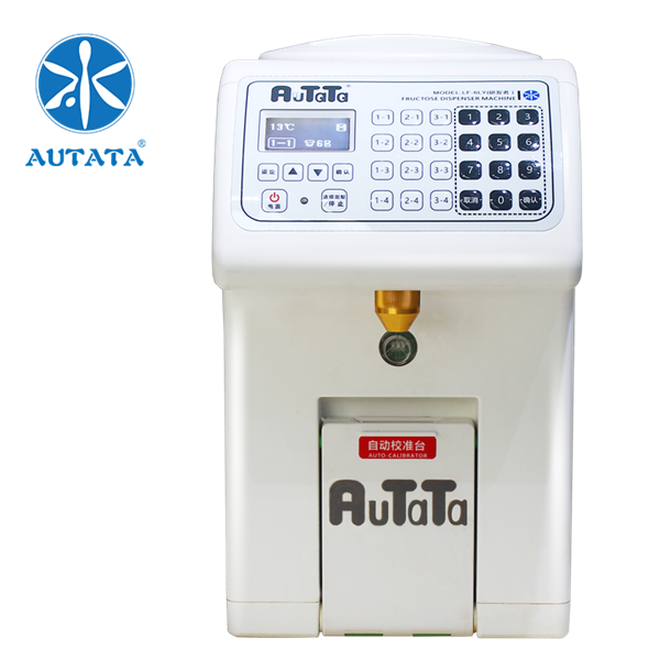 AUTATA Small Automatic Calibration  CE certificate Liquid Syrup Fructose Dispenser machine for Bubble Milk Tea  LF-6LY