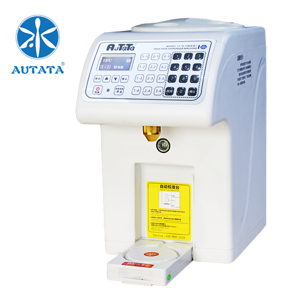 AUTATA Small Automatic Calibration  CE certificate Liquid Syrup Fructose Dispenser machine for Bubble Milk Tea  LF-6LY