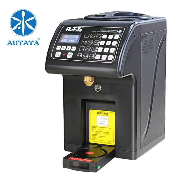 AUTATA Small Automatic Calibration  CE certificate Liquid Syrup Fructose Dispenser machine for Bubble Milk Tea  LF-6LY