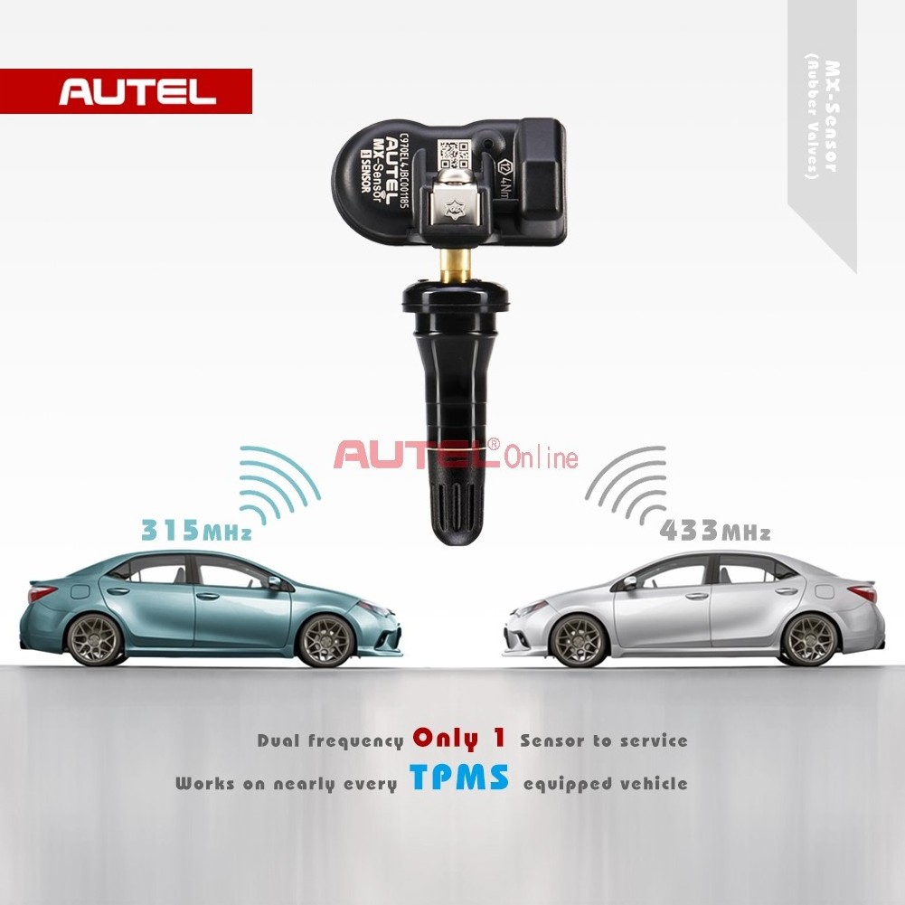 315Mhz 433Mhz 2 in 1 Autel Sensor TPMS Tire Sensor Programmer Autel Car Tire Pressure Sensors