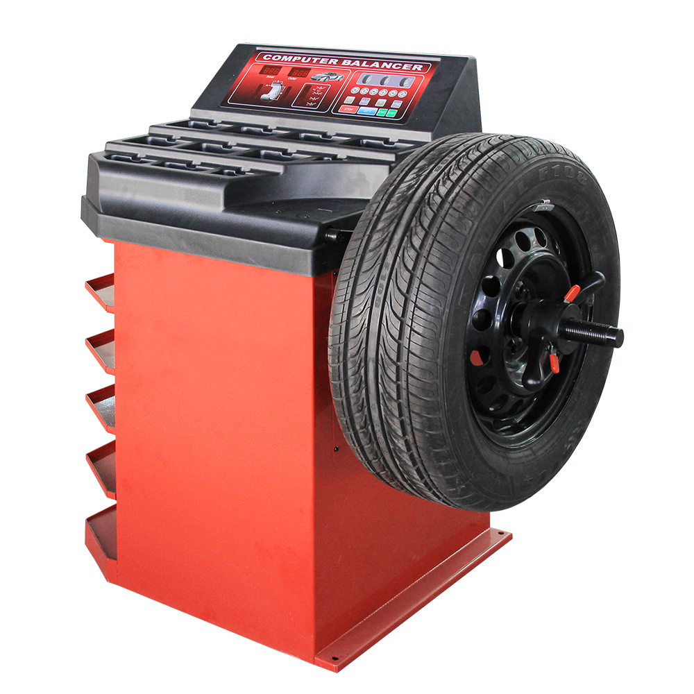 tire changer and wheel balancing machine combo