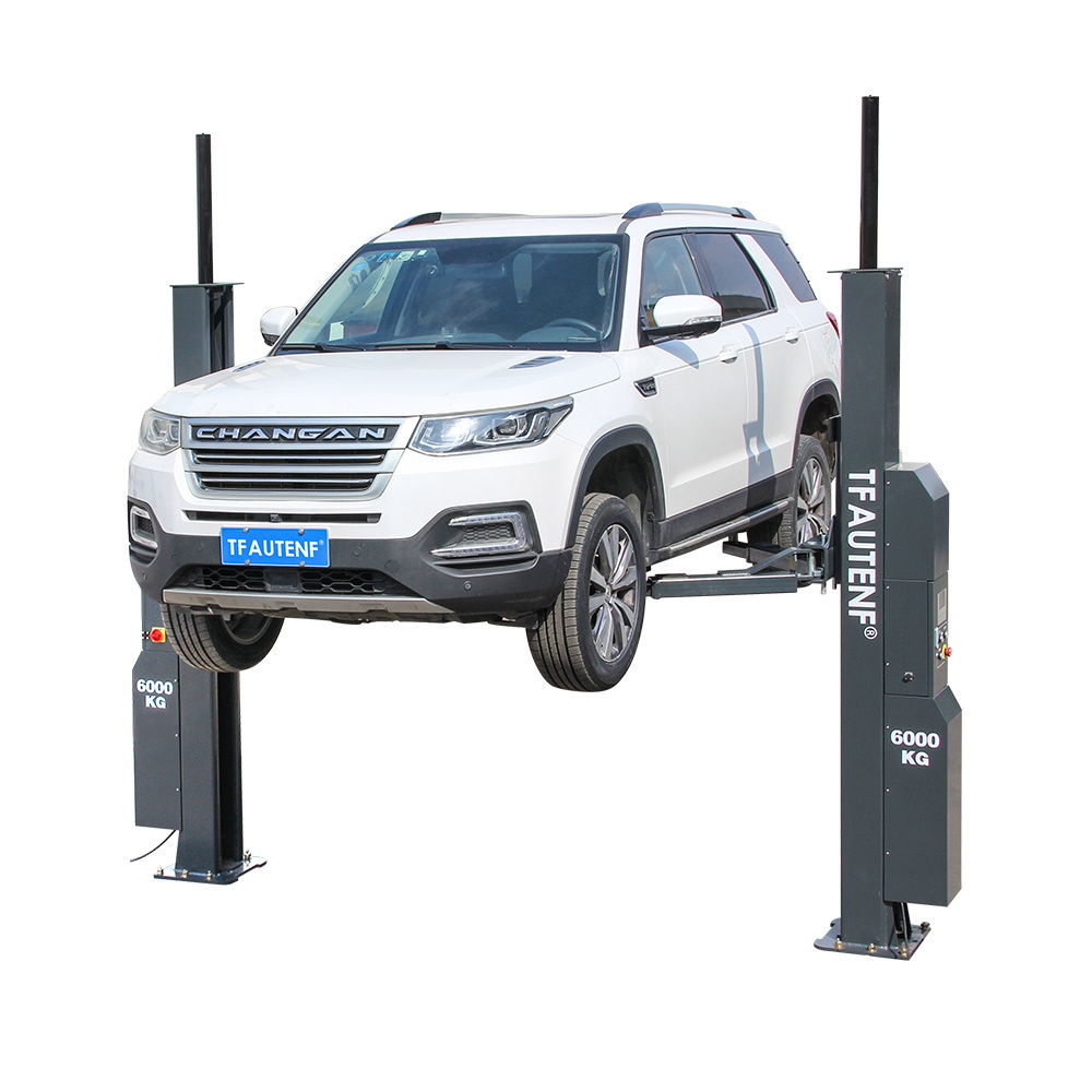 TFAUTENF garage workshop use intelligent two post auto lift for light trucks on ground car lift