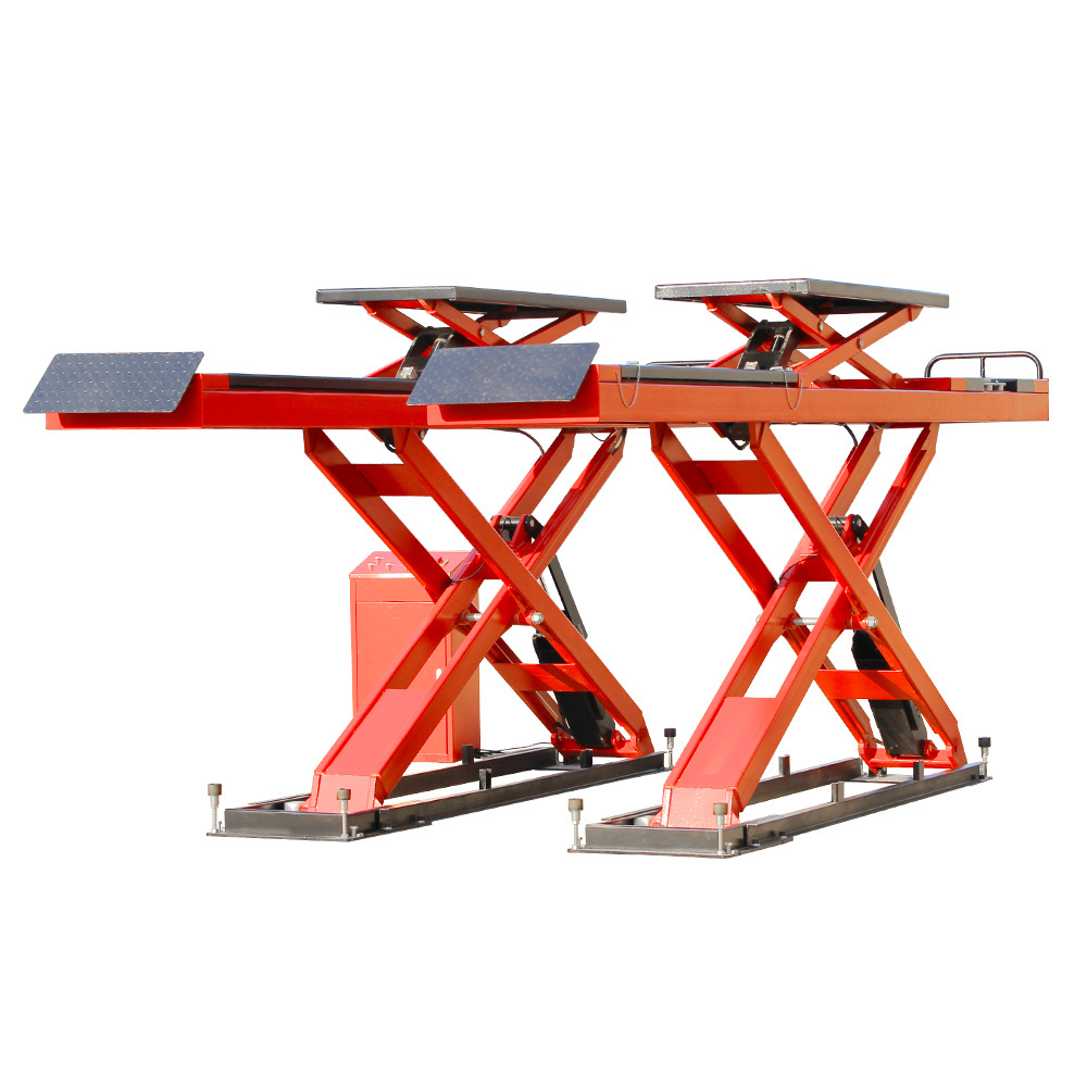 TFAUTENF in-ground car scissor lift with mini scissor lift for wheel alignment