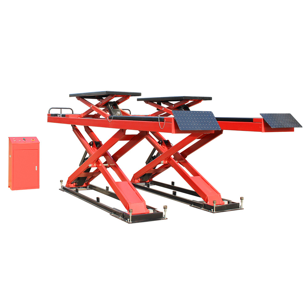 TFAUTENF in-ground car scissor lift with mini scissor lift for wheel alignment