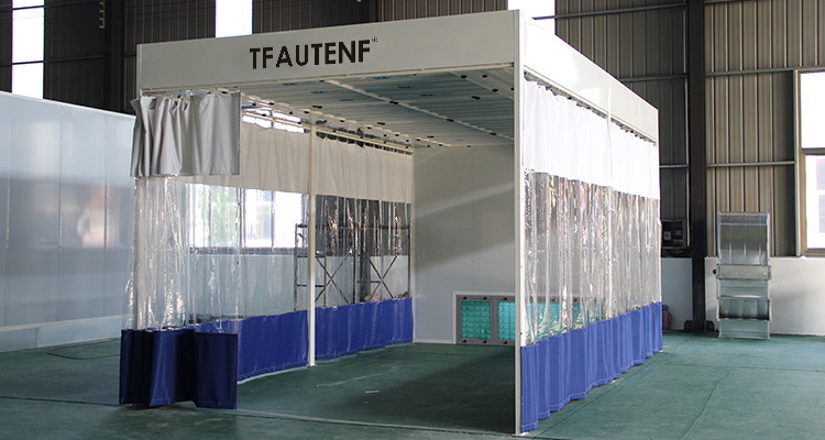 TFAUTENF prepare station spray booth for polishing cabina de pintura auto paint booth