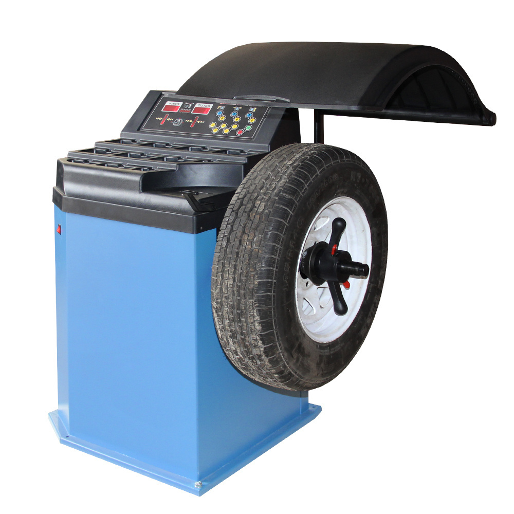 car wheel balancer with protective cover auto wheel balancing and repairing