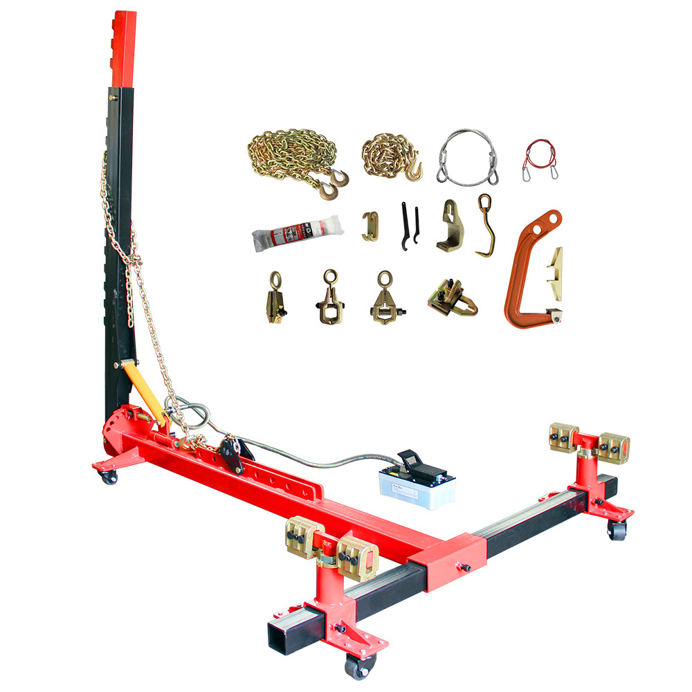 AT-8 CE certified auto body frame machine pulling jack portable car collision bench