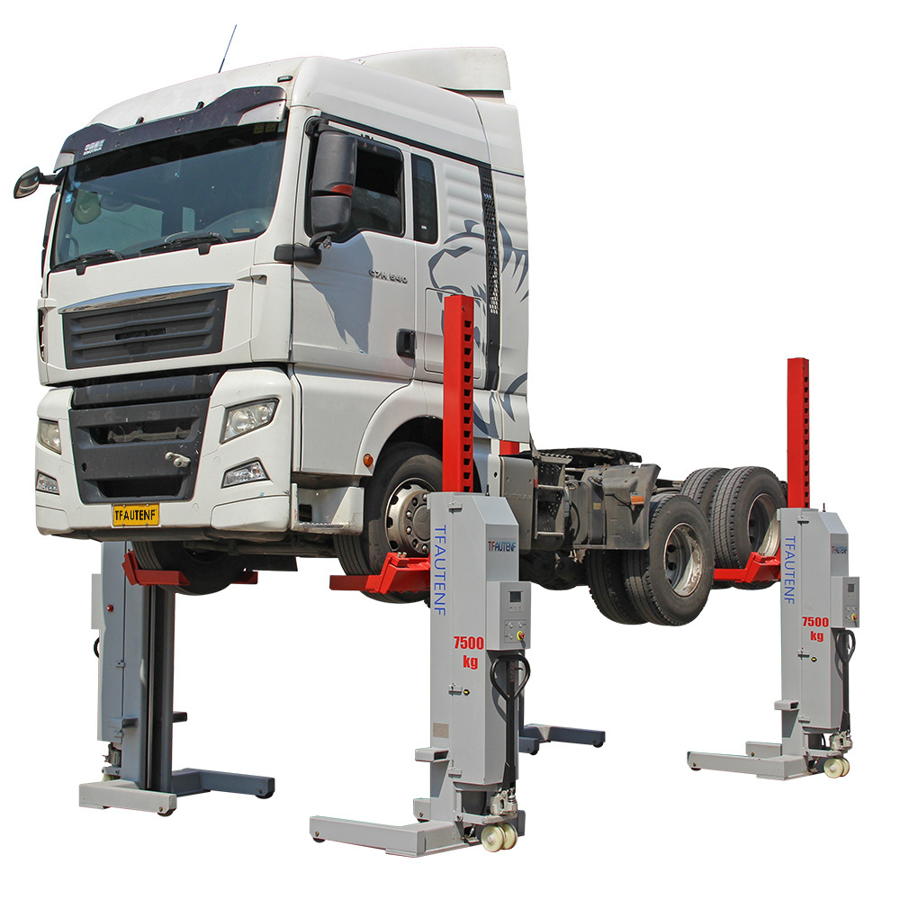 Truck repair and maintenance wireless heavy duty mobile commercial vehicle truck column lift