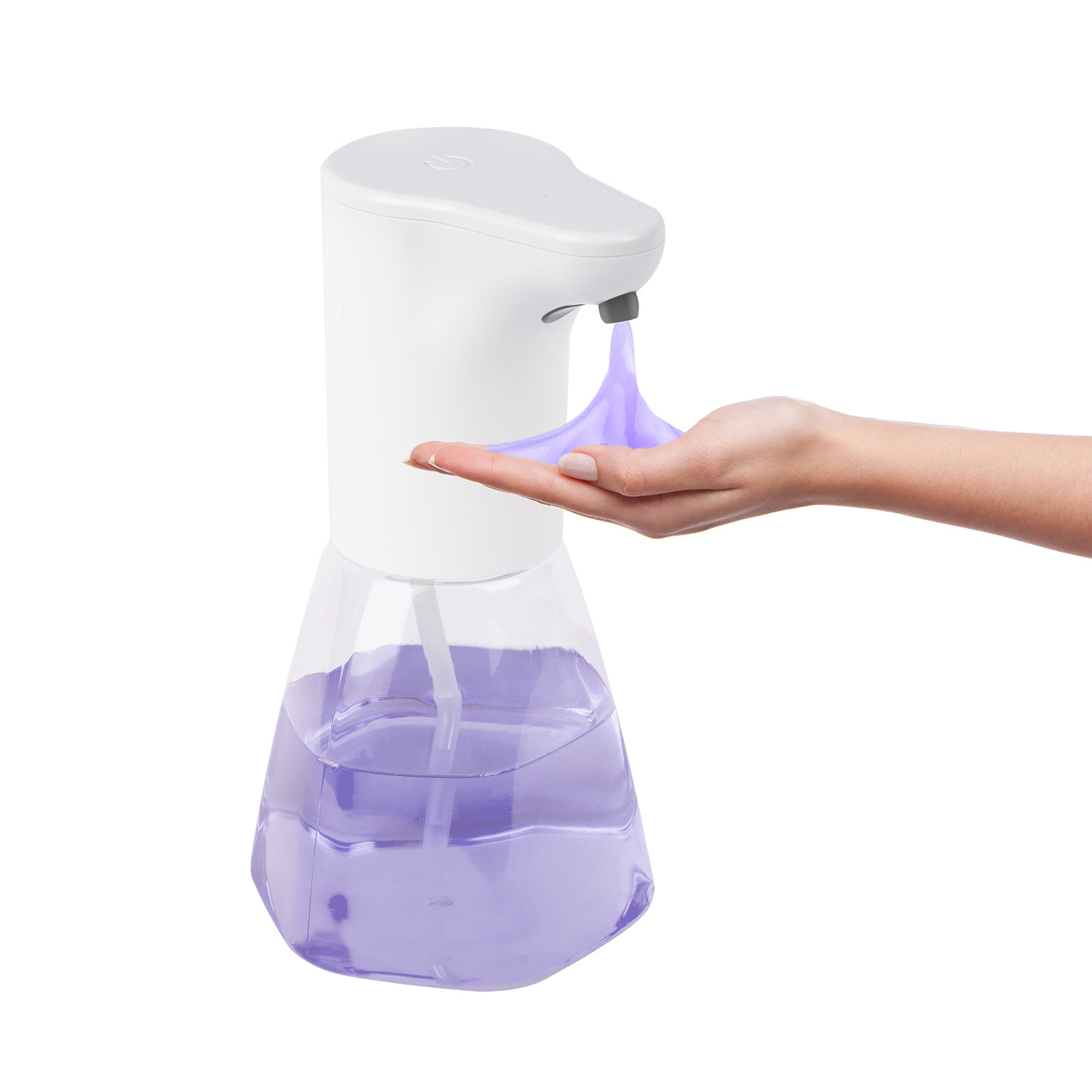 500ml Touchless Auto Alcohol Disinfection Spray Gel Soap Dispenser 3 Level Adjustable Soap Dispenser for Kitchen and Bathroom