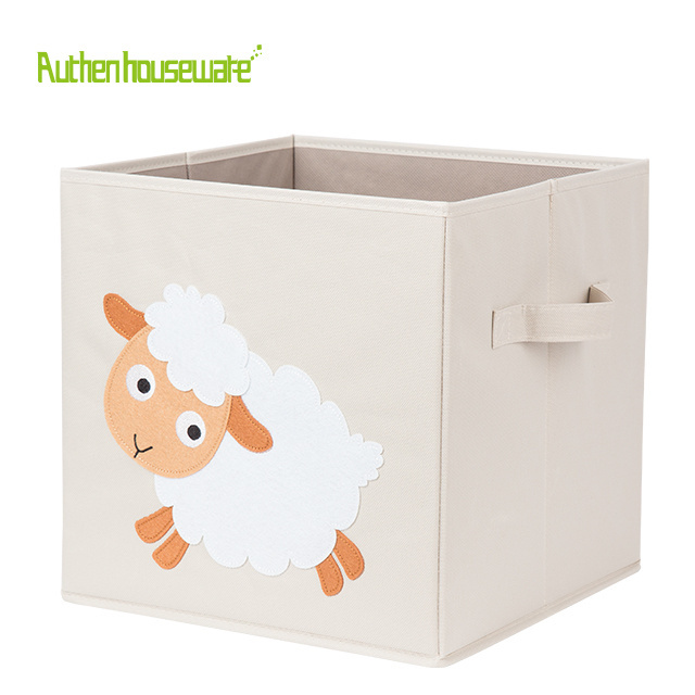 Animal Toy Chest and Storage Large Cute and Foldable Functional Toy Box Storage Cube with Handles