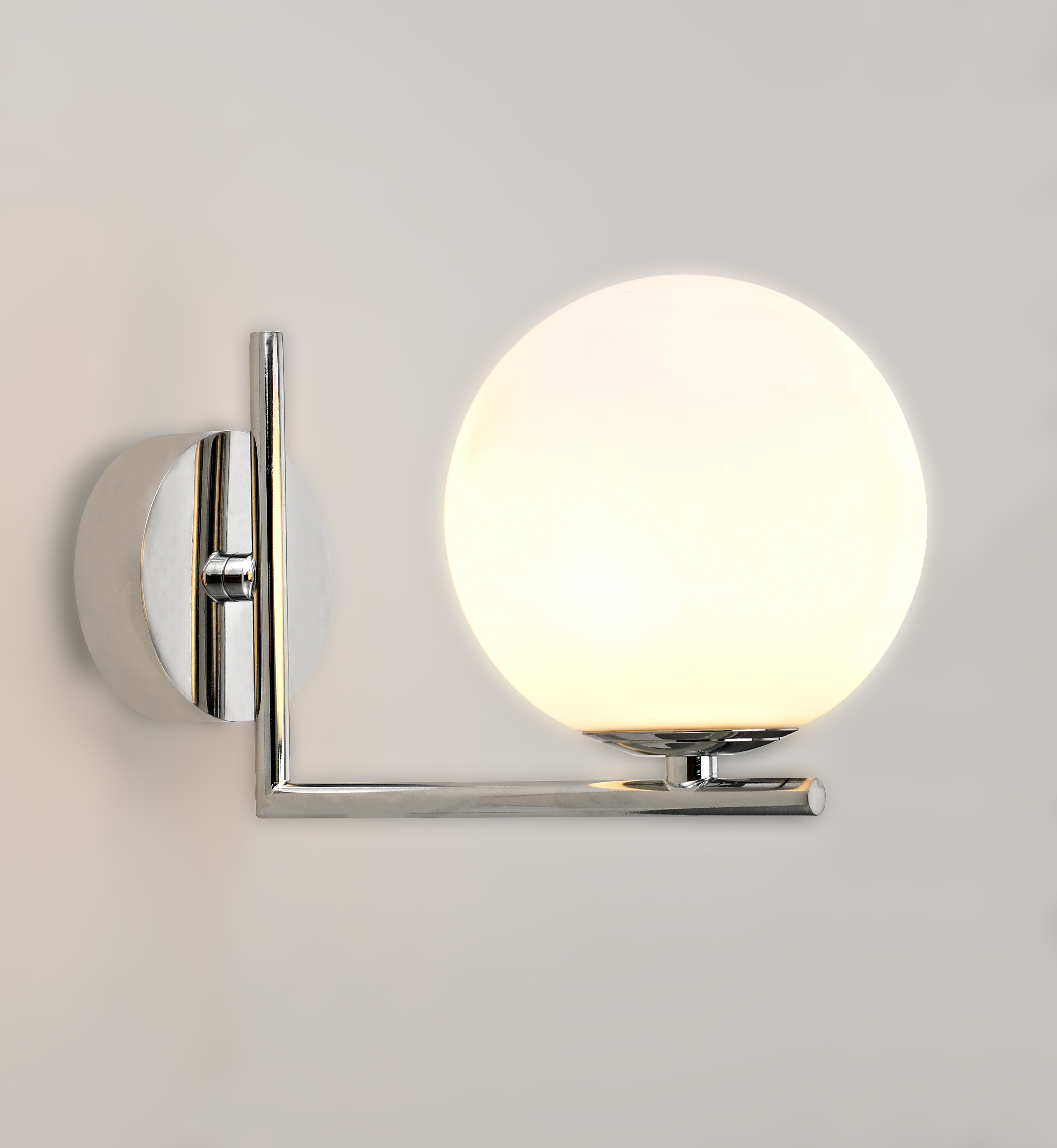 Home Decor Furniture Lights With White Globe Glass G9 LED Wall Sconce for hotel bedroom living room 6819