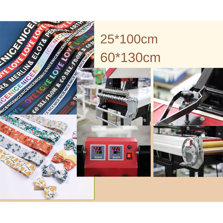 Magnet Semi-Automatic China Power Sublimation Lanyard Printing Heat Press Machine 25x100cm