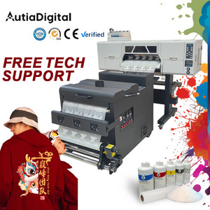 High-End Dtf Printer 60cm Printing Machine 4 Head And 2 Head Pet Dtf Cloth Printer For Tshirt