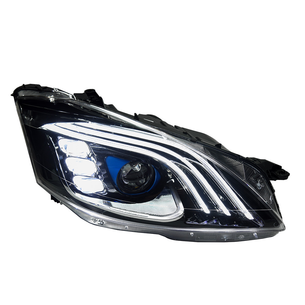 AKD Car Styling Head Lamp forBenz W221 Headlights 2006-2009 S300 S400 Headlight LED DRL Signal Maybach Style Projector Lens