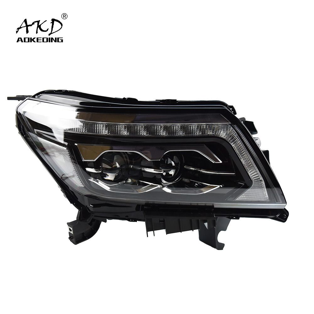 AKD Car Styling Head Lamp for Navara LED Headlight 2014-2020 NP300 headlights DRL High Beam Low Beam auto accessories