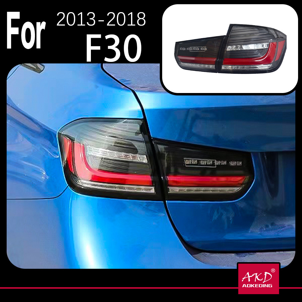 AKD Car Styling For BMW F30 2013-2018 F35 Tail Lamp Led Fog Lights DRL Hella Tuning Light Car Accessories 320i 325i Tail Lights