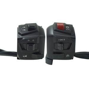 7/8" 22mm Motorcycle Pair Handlebar Control Switch Assembly Left Side and Right Side Switch For India PULSAR200 NS