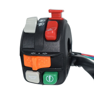 7/8" 22mm OEM High Low Beam Horn Turn Signal Kill Multi Functional Main Switch For ATV Motorcycle