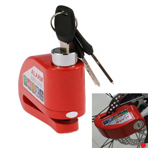 NEW Disc Lock Alarm Motorcycle Alarm Padlock with 110db Alarm Sound for Motorcycles Bicycles