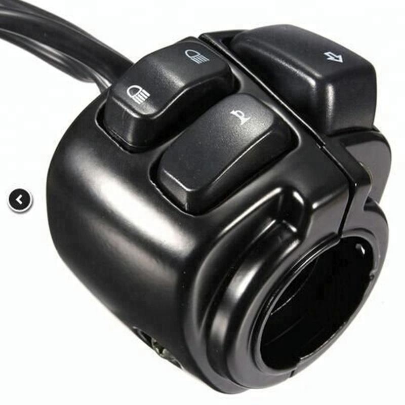 Aluminum Alloy Material Black Housing Motorcycle Handlebar Mount Electrical Power Switch For Harley