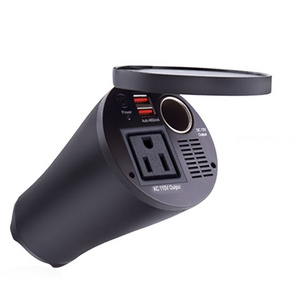 US Socket Cup type 150W Car Power Inverter DC 12V to 110V AC Car Inverter Cup Holder USB Charger