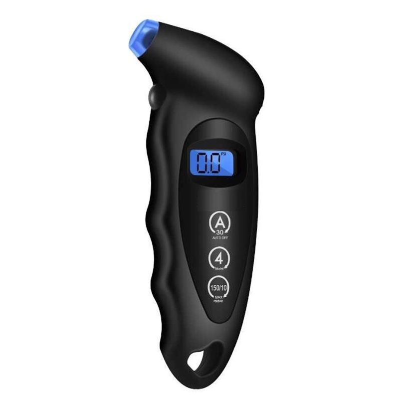 Logo Printed High Accurate Backlit LCD 150PSI Digital Tire Pressure Gauge with LED Light 4 Settings For Car Truck Bicycles