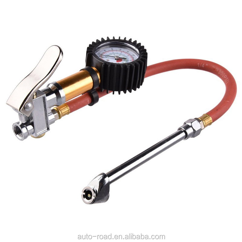 Car Tire Pressure Gauge Inflator 200 PSI Tire Inflator Gun With Air Chuck Compressor Accessories