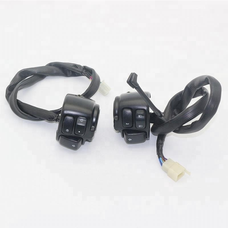 Aluminum Alloy Material Black Housing Motorcycle Handlebar Mount Electrical Power Switch For Harley