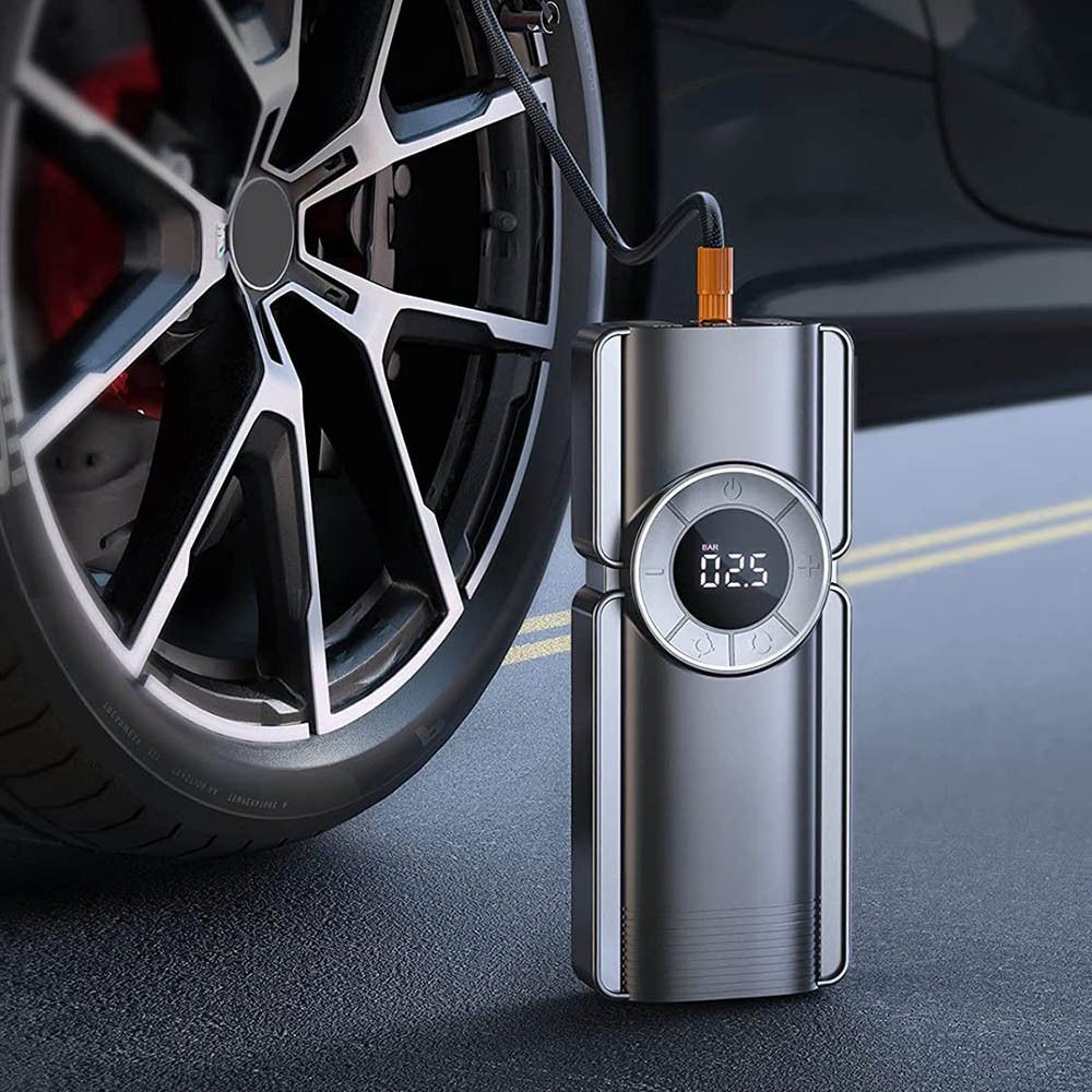 Electric Mini Digital Wireless Battery Portable Cordless Tyre Inflator Car Jump Starter Air Pump Compressor Tire Inflators