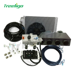 Electric air conditioner compressor under dash ac evaporator car 12v air conditioning kit for beetle classic car