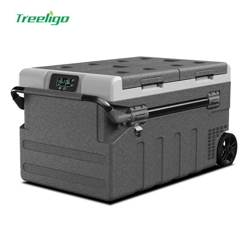 75l Portable Fridge Freezer DC 12V/24V AC Cooler Car Fridge Camping Compact Refrigerator for Car Home Use