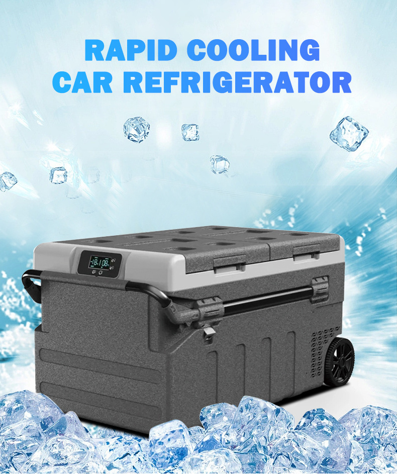 75l Portable Fridge Freezer DC 12V/24V AC Cooler Car Fridge Camping Compact Refrigerator for Car Home Use