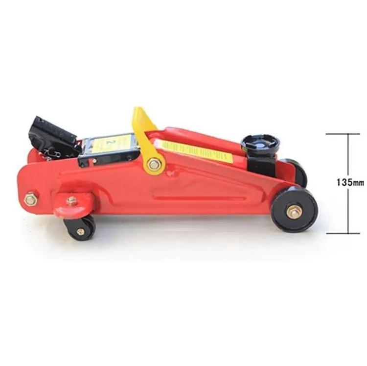 2 ton horizontal hydraulic jack, small car roof, garage tire changing tool