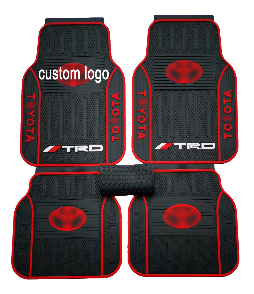 High quality universal washable custom logo rubber car floor mat supplier complete set of universal new car floor mats