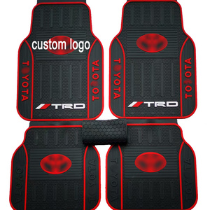 High quality universal washable custom logo rubber car floor mat supplier complete set of universal new car floor mats