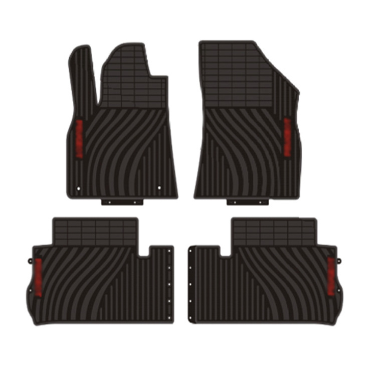 China Factory Selling Car Interior Accessories Rubber Mat Emulsion K2 RIO FORTE CERATO I30 VERNA Trunk Rear Floor Mats Set