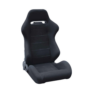 Universal fixed reclinable bucket racing seat with side mount adapters simulator for car, game center, stadium audience