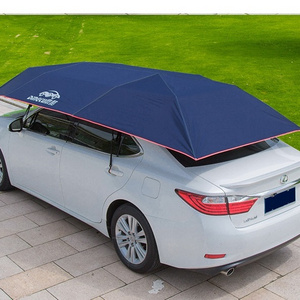 Anti-UV Car Tent Semi-Automatic Car Umbrella Cover Portable Movable Carport Folded Sun-Proof car cover