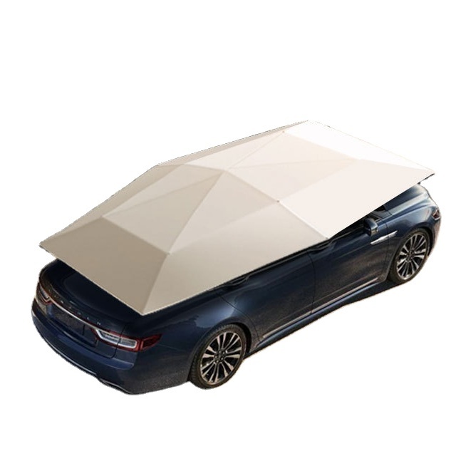 Folded Anti-UV Car Tent Semi-Automatic Car Umbrella Cover Portable Movable Carport Sun-Proof car cover