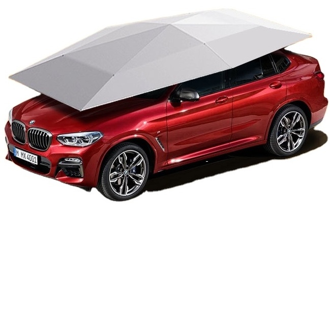 Folded Anti-UV Car Tent Semi-Automatic Car Umbrella Cover Portable Movable Carport Sun-Proof car cover