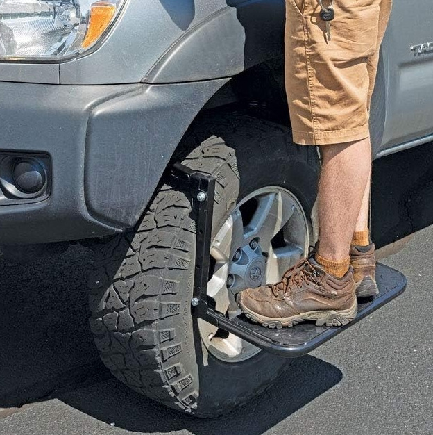 Car accessories Tire Step for Truck SUV and RV Adjustable Tire Mounted Step