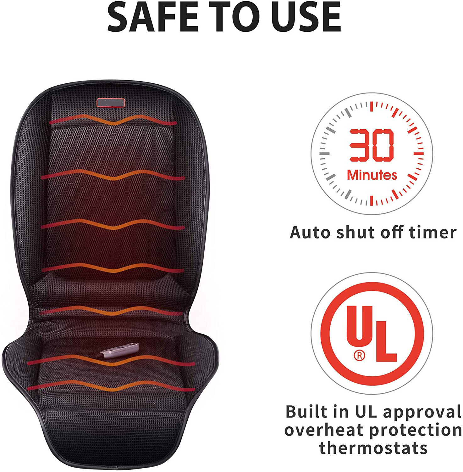 Seat Cushion With 3 Levels Cooling and 2 Levels Heating  Cool and Heating Pad for Car SUV  car accessories 2024  massage cushion