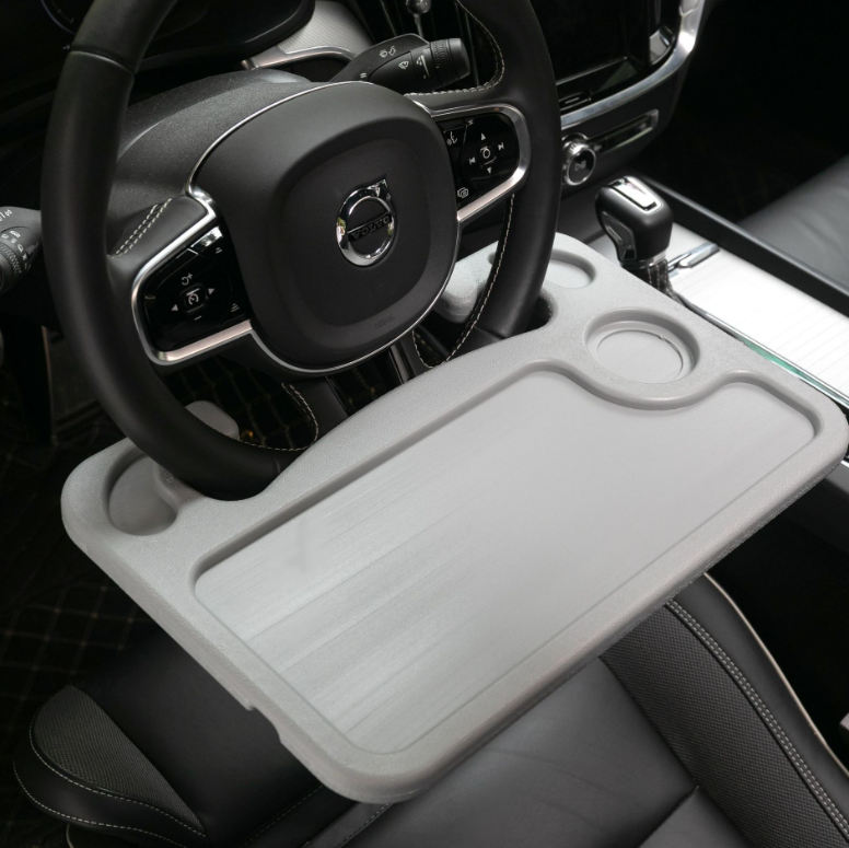 Car Steering Wheel Desk Food Table for Car Steering Wheel Tray for Constant Travelers Fits Most Vehicles Steering Wheels