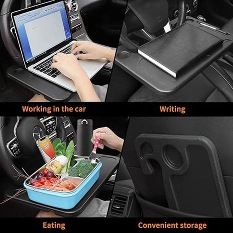 Car Steering Wheel Desk Food Table for Car Steering Wheel Tray for Truck Drivers